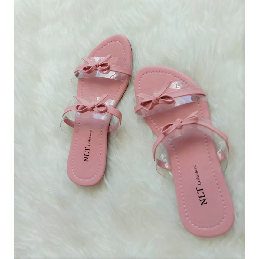 NunuLisaTan CINDERELLA - Terbaru Sandal Sendal Teplek Murah Hitam mocca pink