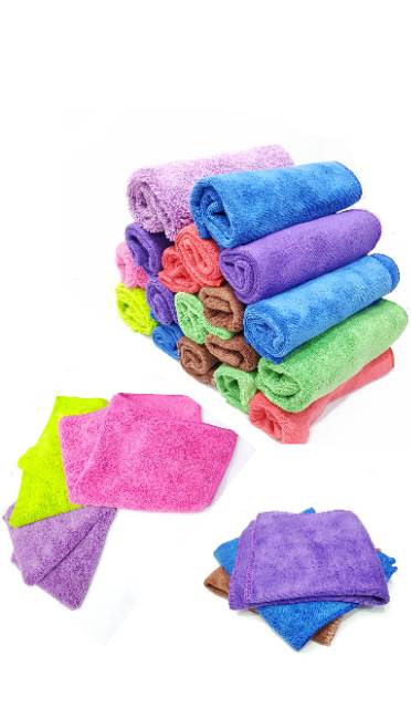 30X30 / 35X35 Kain Lap Microfiber  / kain lap serbaguna  ECERAN / pcs / SATUAN S1