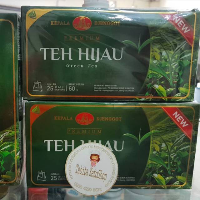 

TEH HIJAU KEPALA DJENGGOT CELUP ISI 25 bag
