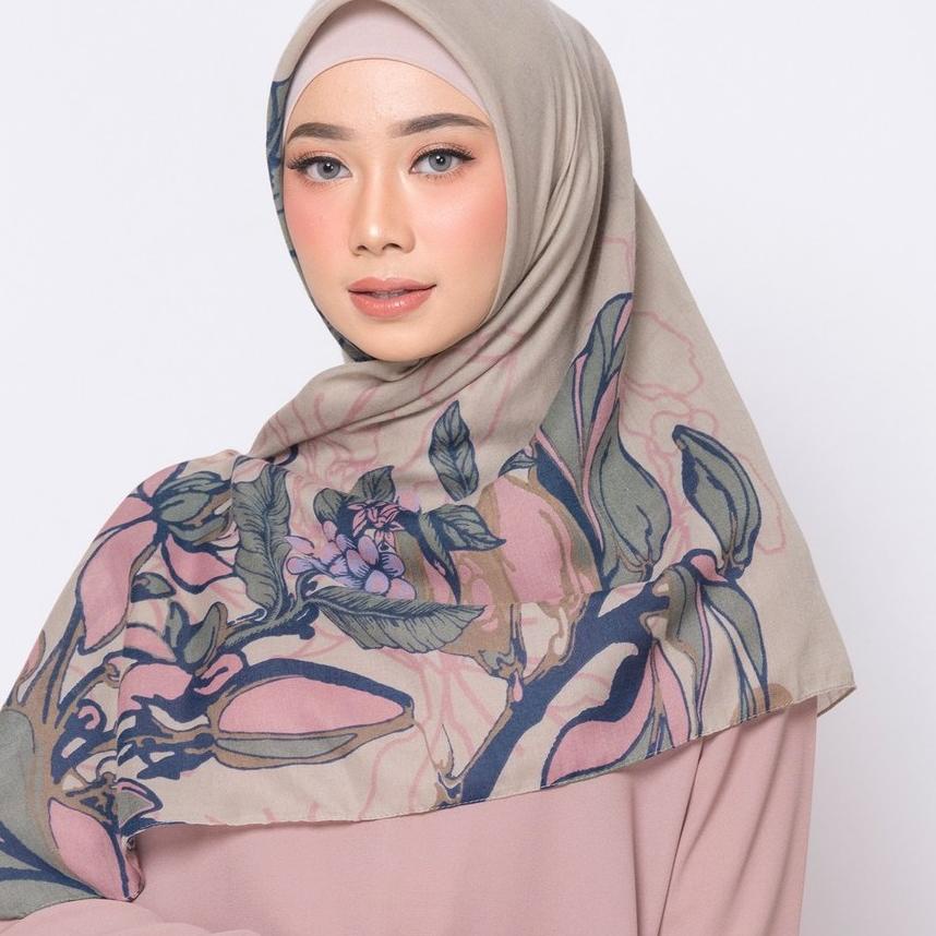 Best Seller.. ZM Zaskia Mecca - Adonara Choco Scarf Kerudung Segi Empat