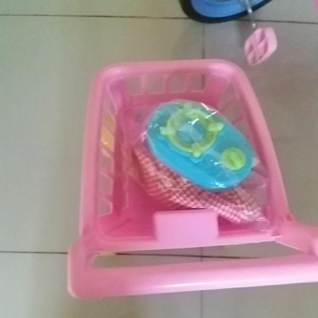 Mainan troli Keranjang Belanjaan  dorongan  bayi  Mainan troli Keranjang Belanjaan  dorongan  bayi