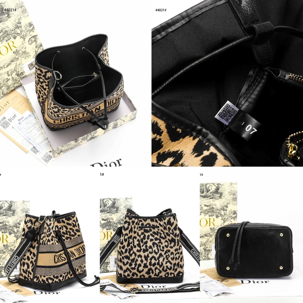 DR 44021 Bucket Bag Mizza &amp; Oblique Embroidery Womens Bag