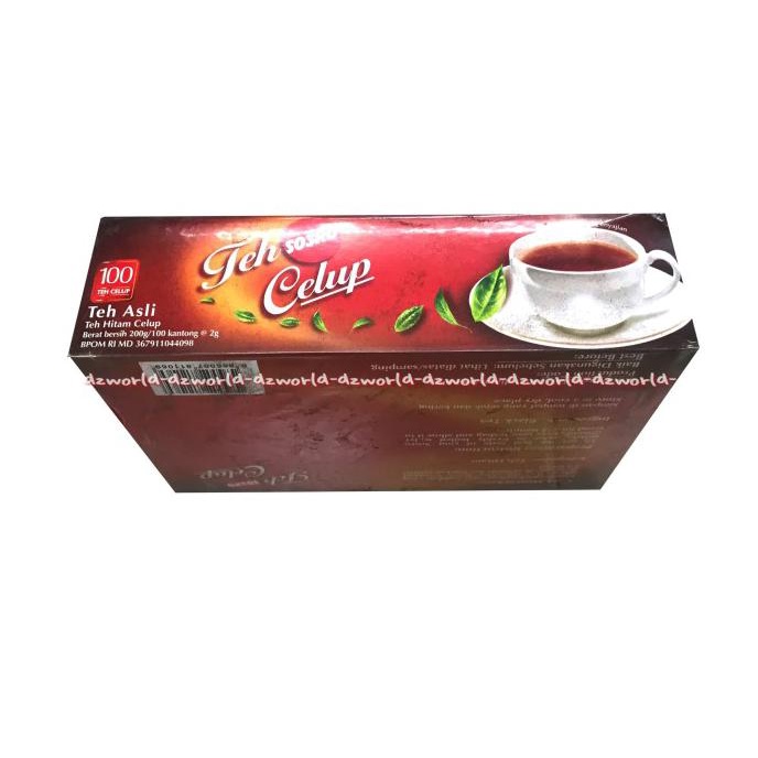 

[[BISA COD]] Teh Sosro Celup Black Tea 100 Tea Bags Teh Dari Daun Hitam Pilihan KOMPLIT Kode 1040