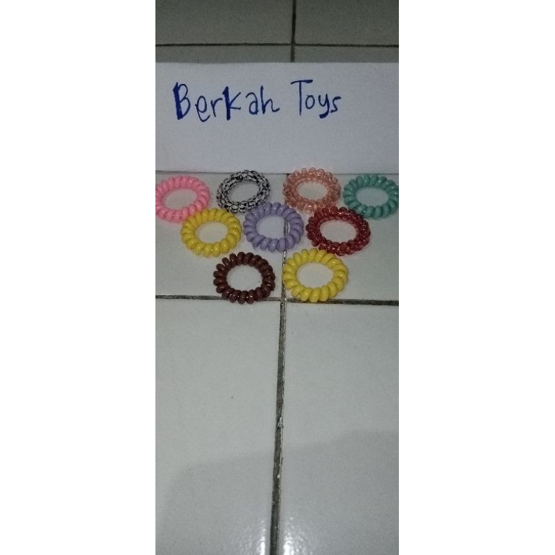 MAINAN ANAK PEREMPUAN LAKI COWO CEWEK EDUKASI IKAT RAMBUT KARET ELASTIS WARNA WARNI TOKO GROSIR MURA