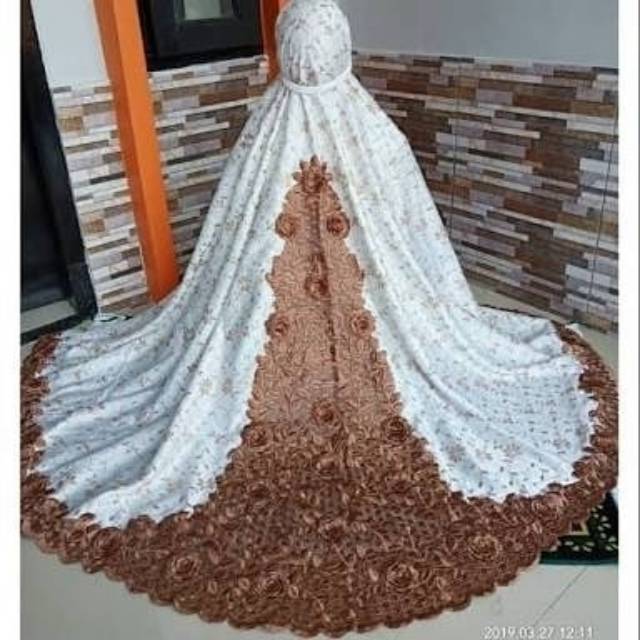 MUKENA SUTRA PARIS BORDIR TIMBUL