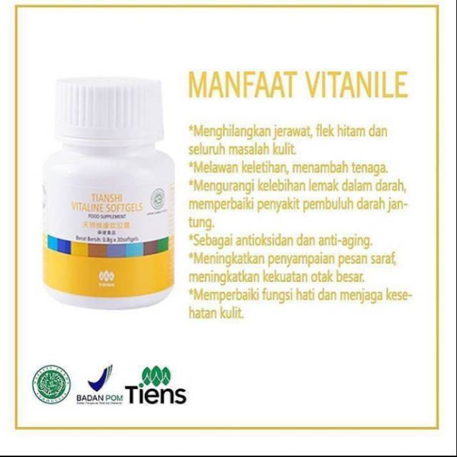 Vitaline softgel - pemutih badan - vitaline - pemutih vitaline