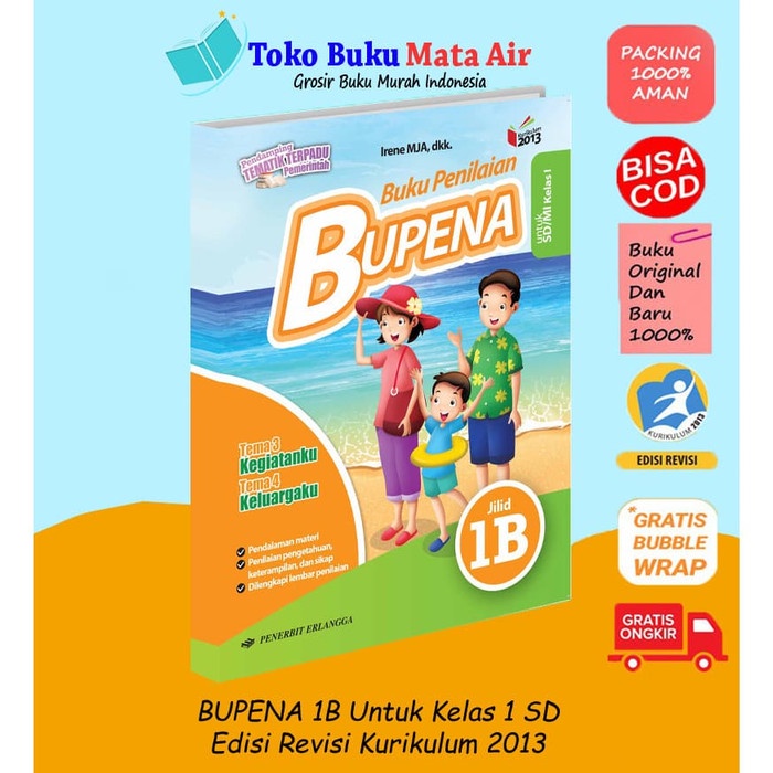 

❤BISA COD❤ BUPENA ( BUKU PENILAIAN ) JILID 1B UNTUK SD/MI KELAS I ( K13N )