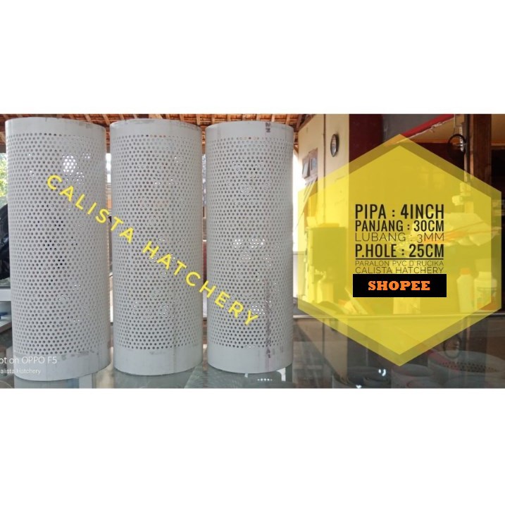 Promo Termurah Pipa Saringan Kolam Paralon 4 Inch Panjang 30Cm Lubang 3Mm Kualitas Super