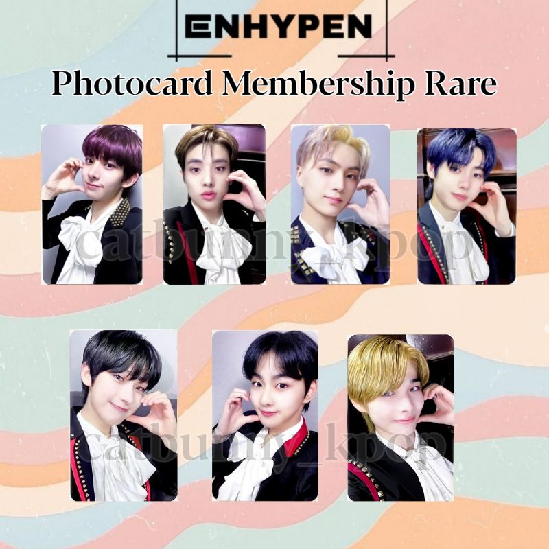 Photocard Enhypen Raffle Membership Rare Unofficial