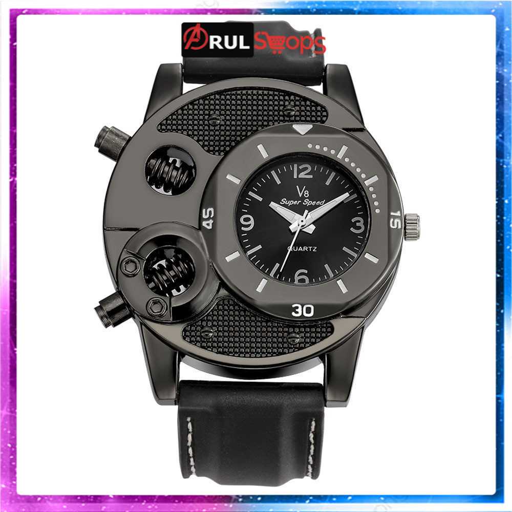 Super Speed Jam Tangan Analog Luxury Quartz - V8