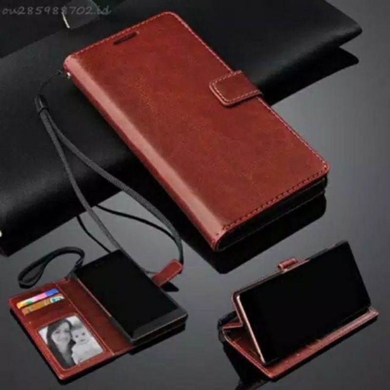 LEATHER CASE OPPO F3/ F9/ F9 PRO/ A55 4G/ F11 PRO/ F11/ F7/ A33/NEO 7/RENO 4F/ F17 PRO/ RENO 4/ A91/ F15/ RENO 3/ FLIPCOVER DOMPET/ FLIP BUKU KULIT/CARD HOLDER