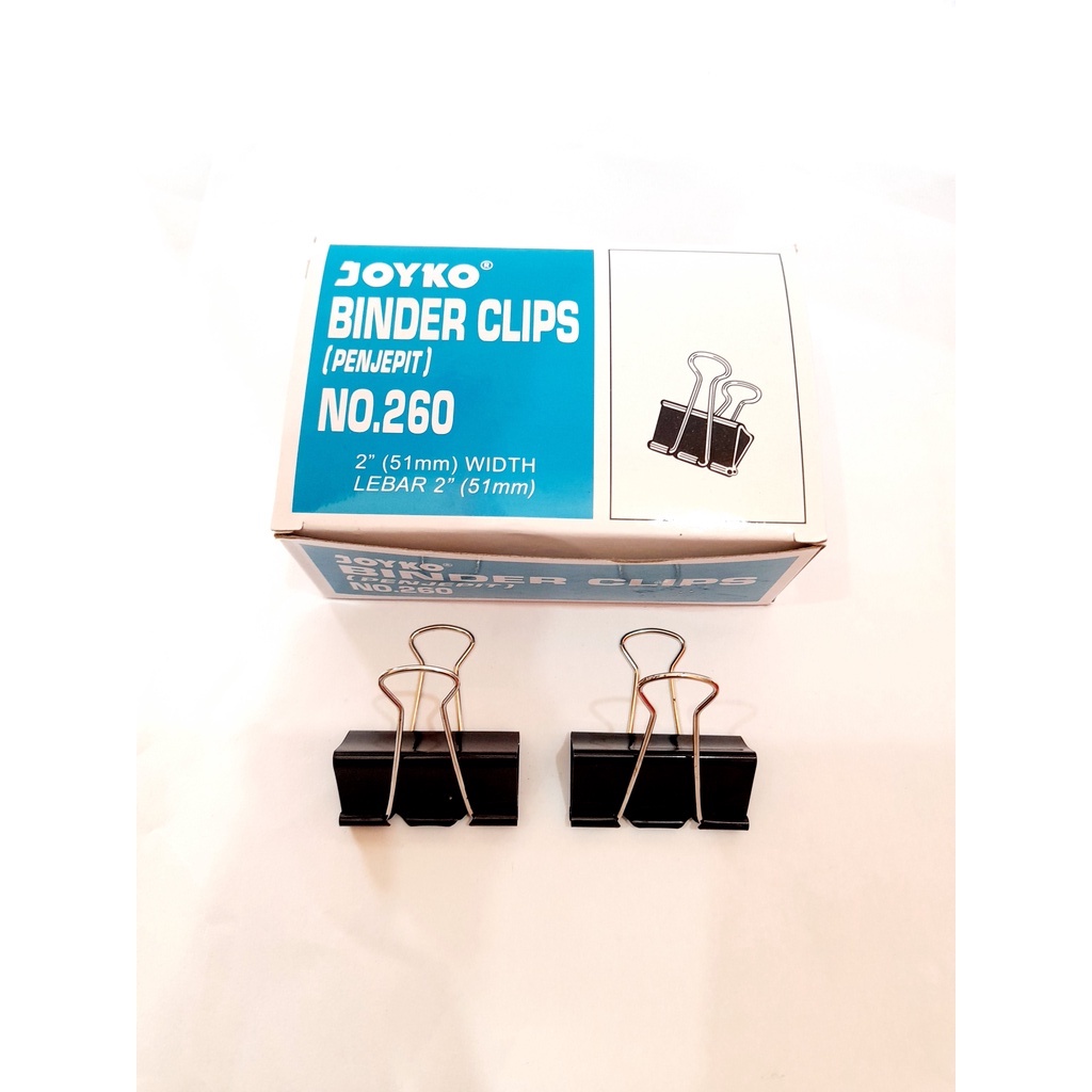 

KLIP KERTAS/BINDER CLIP/PENJEPIT KERTAS JOYKO NO.260