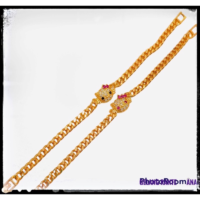 Gelang anak / lapis emas / yaxiya / xupinng / gelang serut helokity