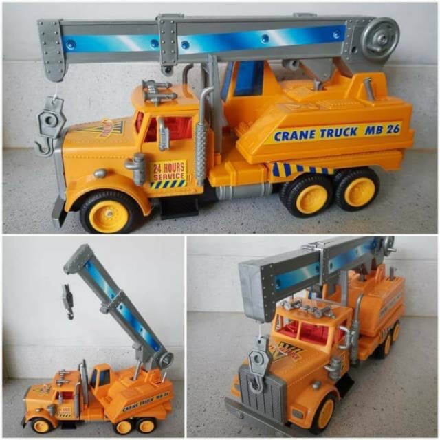 MAINAN TRUCK CRANE - MAINAN MOBIL TRUK CRANE KONTRUKSI - MAINAN ANAK EDUKAIS