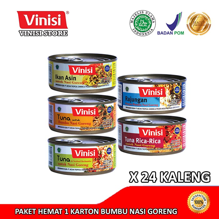 

Paket Hemat 1 Karton (24 Kaleng) Bumbu Nasi Goreng 5 Varian