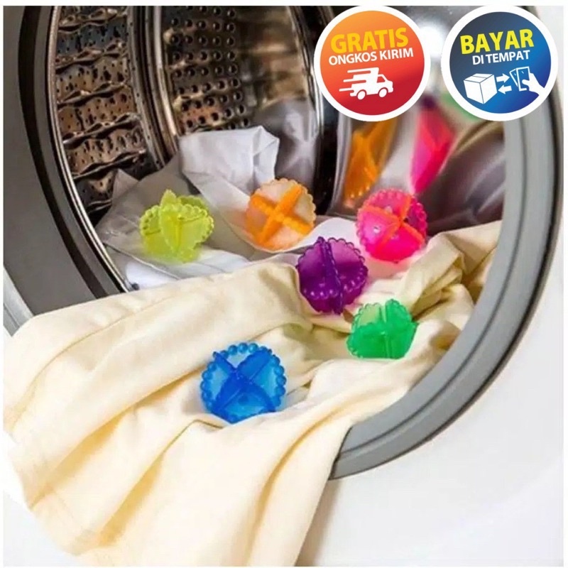 [Check Out 1000] BOLA KARET MESIN CUCI / LAUNDRY BALL / WASHING LAUNDRY BALL / PEMBERSIH BAJU