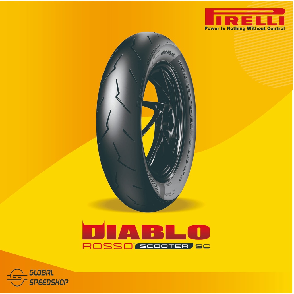 Ban Pirelli Diablo Rosso Scooter SC 120/80 Ring 12 R Soft Compound
