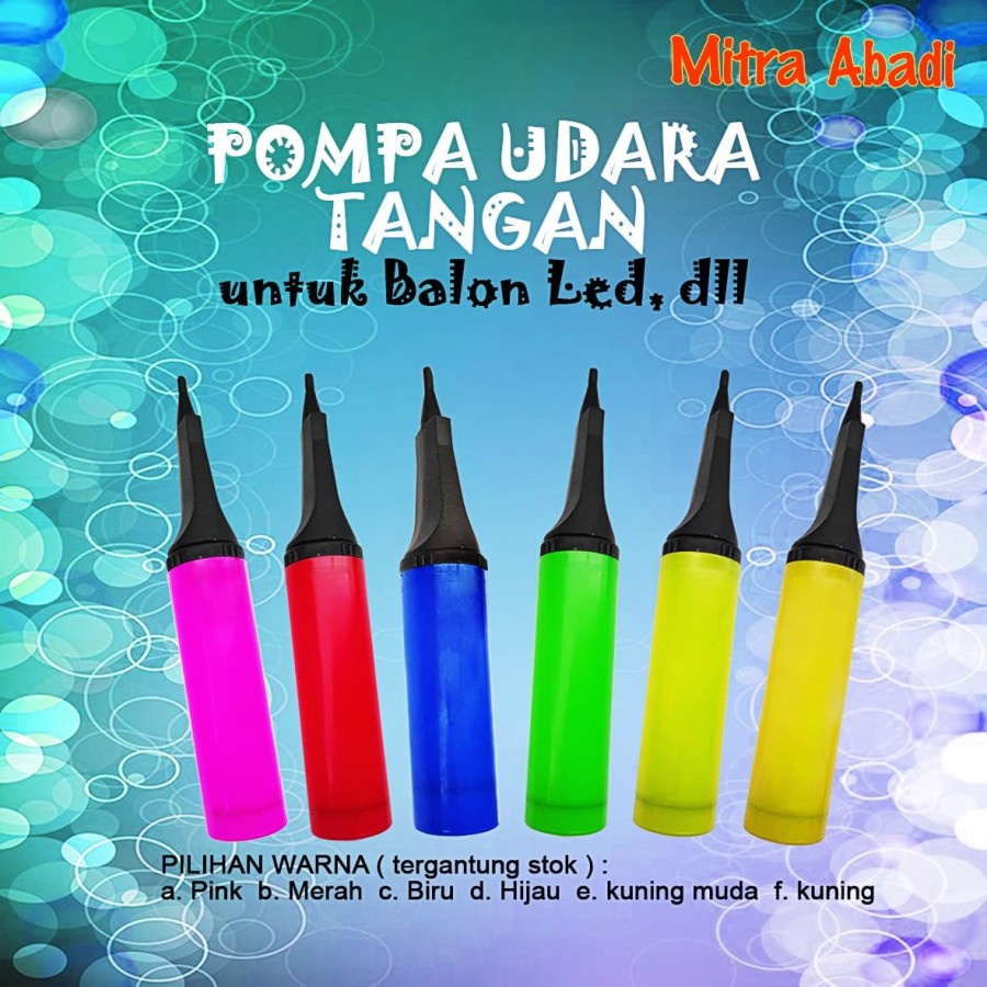 Pompa Udara/Pompa Tangan Balon LED &amp; Ban Renang dan Lain-lain