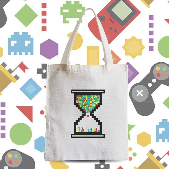 Tote Bag Pixel / Hourglass