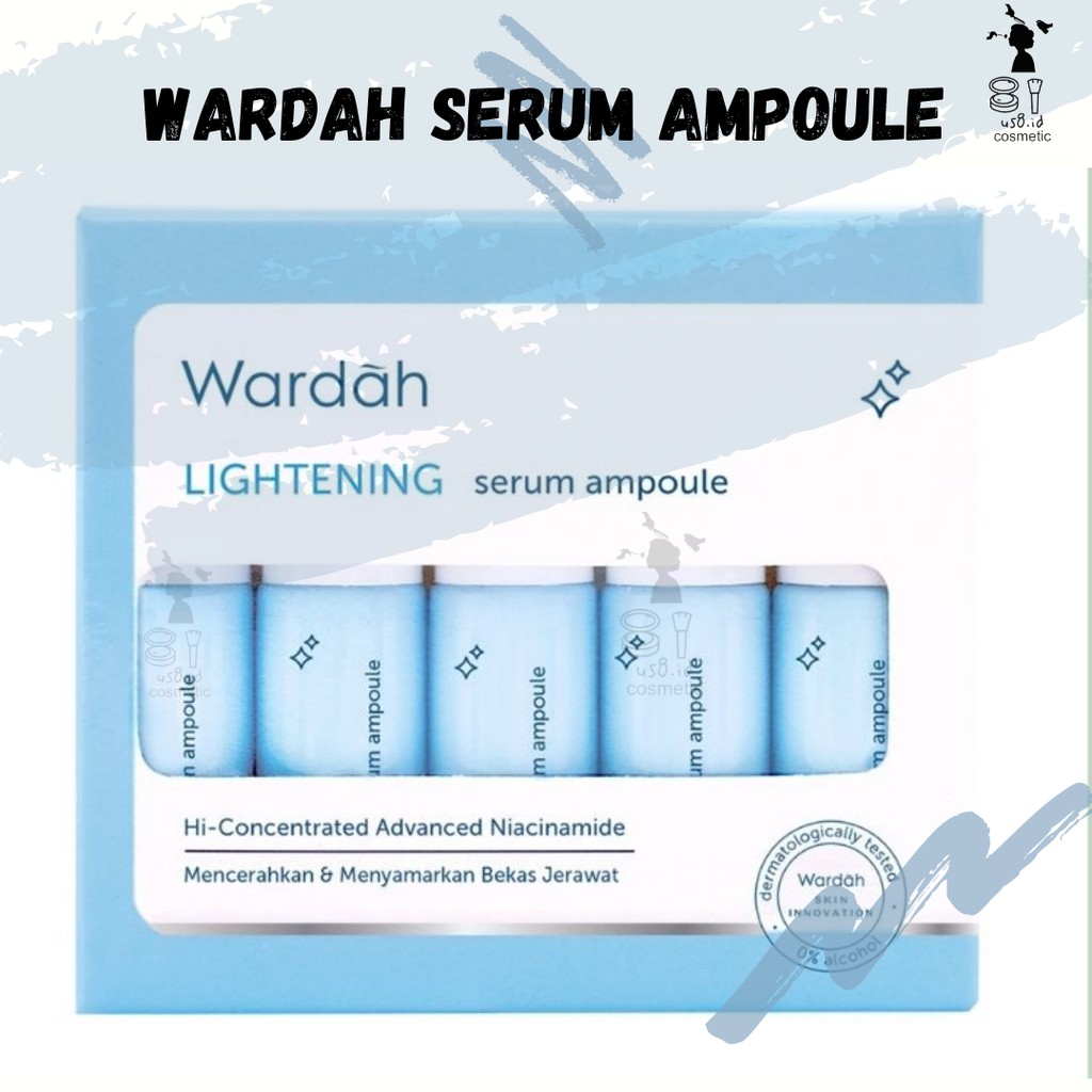 WARDAH LIGHTENING SERUM AMPOUL /SERUM PENCERAH WAJAH (BIJIAN) 5 ML 8 ML 30 ML NIACINAMIDE