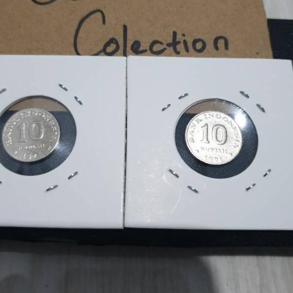 Gratis Ongkir (wnt-764) SH-553 Uang koin kuno mahar paket 20 rupiah 1971 kancing ( dapat 2 koin 10