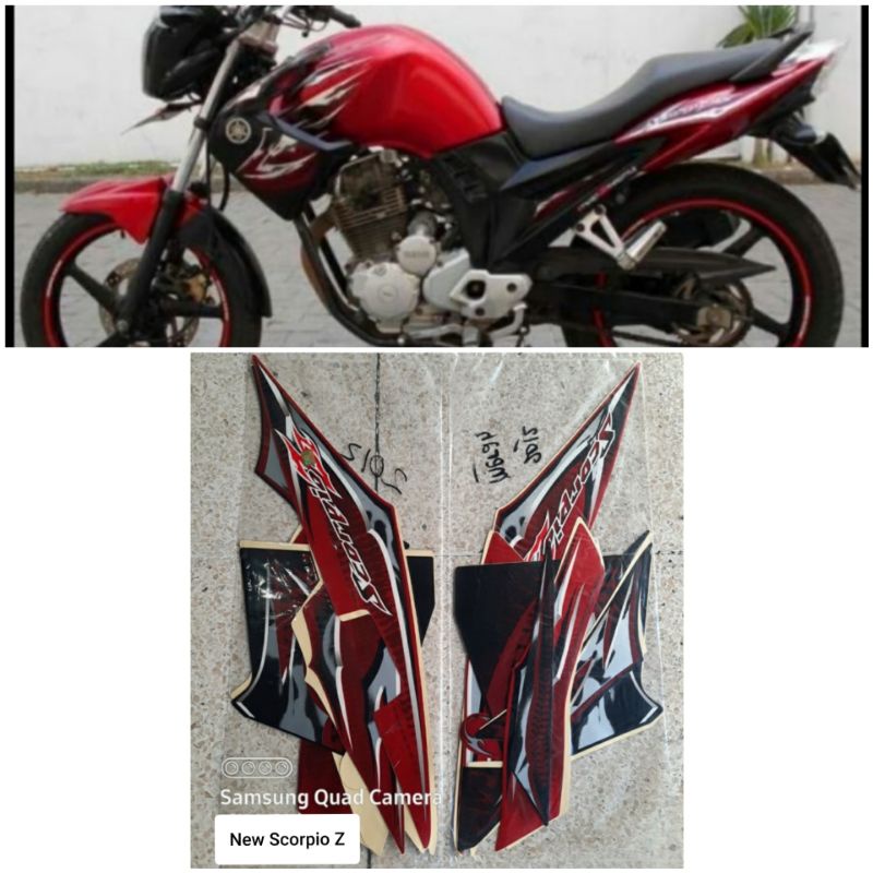 stripinng sticker yamaha New Scorpio Z 225 2011 2012