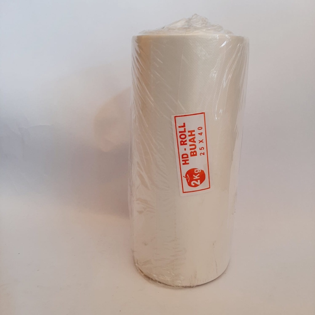 Plastik HD Roll buah ukuran 25 x 40