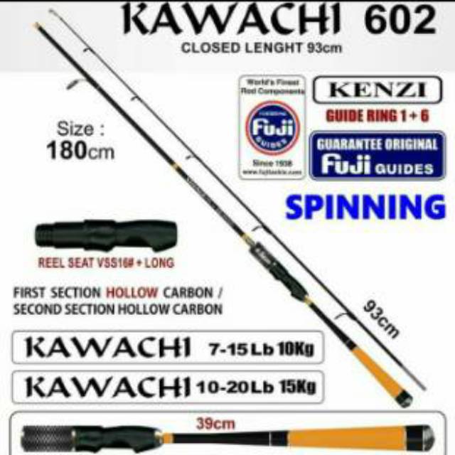 Rod KENZI KAWACHI 180cm (Line Test 7-15lb)