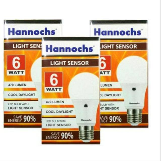 Lampu LED Hannochs Light Sensor 6 watt