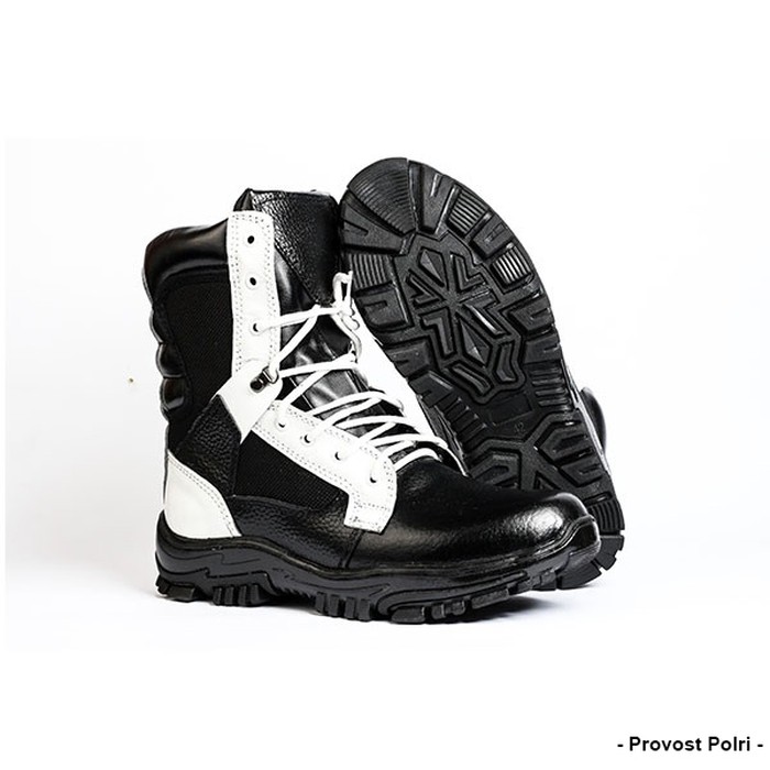 PaluGada  TERMURAH Sepatu PDL Provost POLRI bahan kulit sapi asli uk 39-43