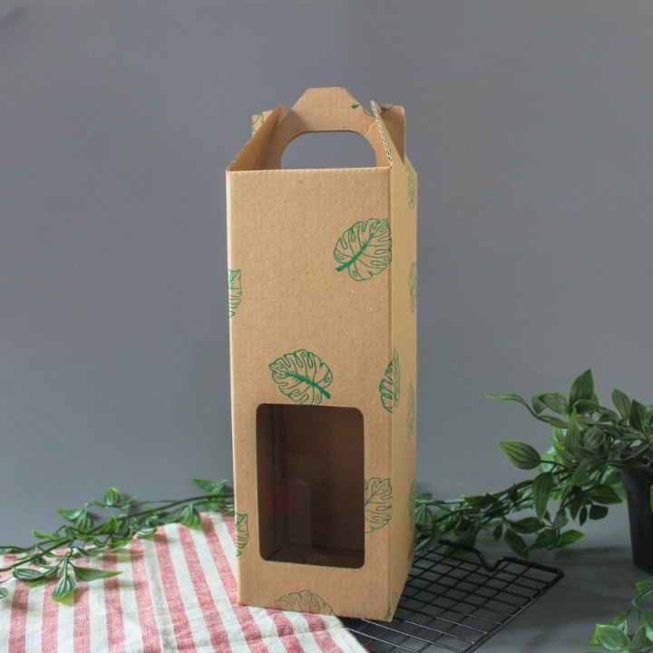 

Kardus Jinjing Isi Botol Minuman 1 Lt Box Die Cut Tenteng Isi 10 pcs Packaging Hampers Size 9x9x25 cm
