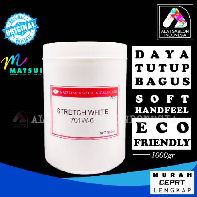 TINTA SABLON RUBBER MATSUI STRETCH WHITE 1KG