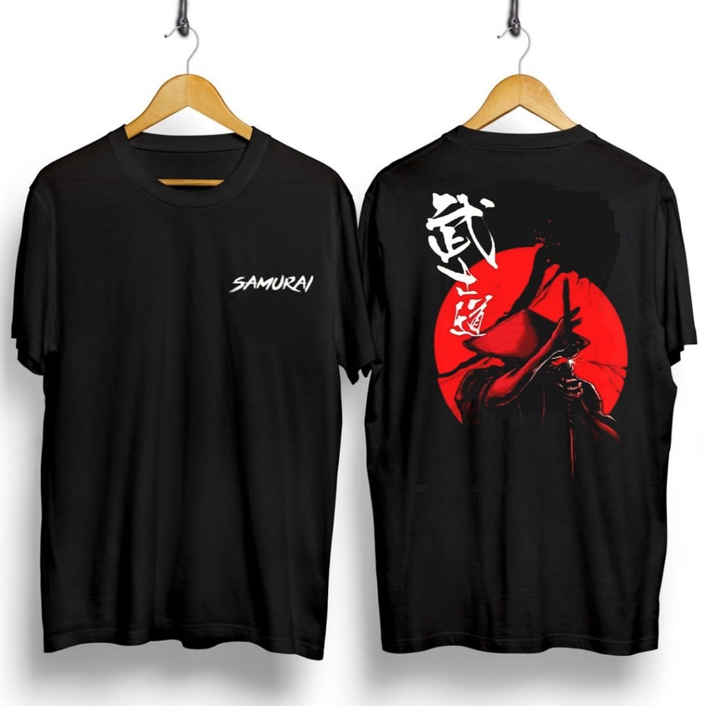 Shalch Trendy / Kaos Pendek Pria Motif Samurai Sasaki Bushido Uk L - XL / Pakaian Pria