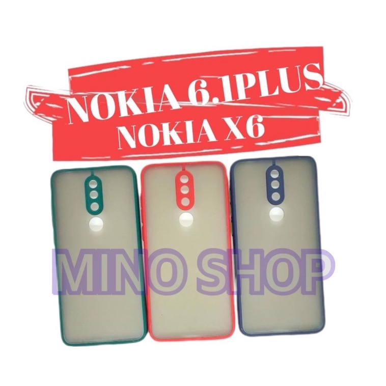 SOFTCASE NOKIA 6.1 PLUS - X6 - HARDCASE DOVE MYCHOICE + PC - AERO CASE