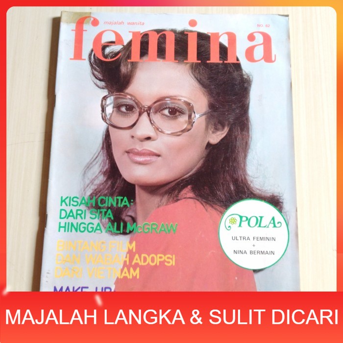 Majalah FEMINA No.62 Jun 1975 FRONA Langka
