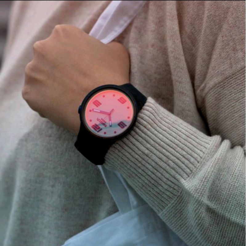 jam Tangan Pria SWATCH SO27B121 Futuristic Grey Swatch BIG BOLD Original Garansi Resmi