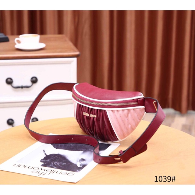 (MURAH)TAS PINGGANG MIUMIU 1039 GRACIA BAG BATAM TAS WANITA TAS IMPORT