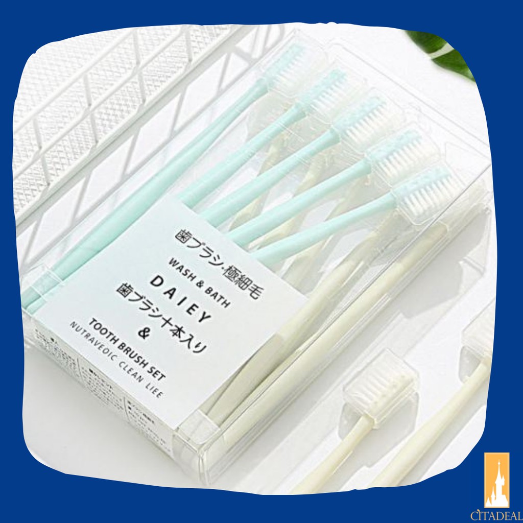 FAMILY JAPANESE TOOTHBRUSH ISI 10 PCS, SIKAT GIGI KELUARGA GIGI