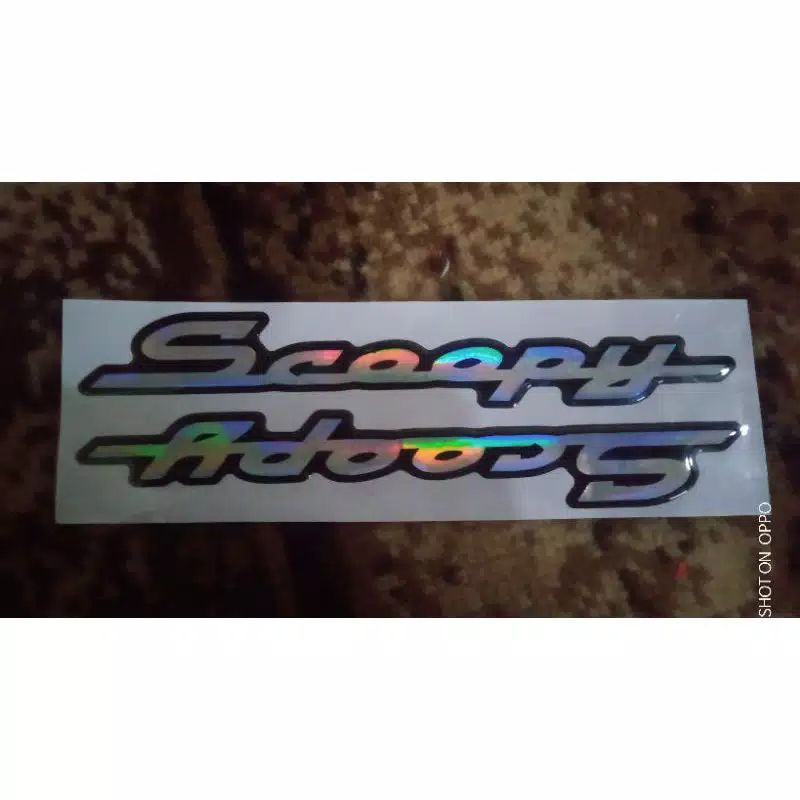 Emblem logo honda Scoopy Timbul