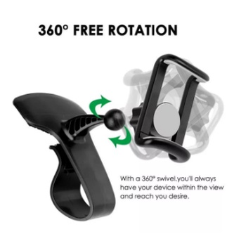 Holder Hp Mobil Jepit Dashboard Original 360 Derajat Car Phone Bracket Holder Multifungsi