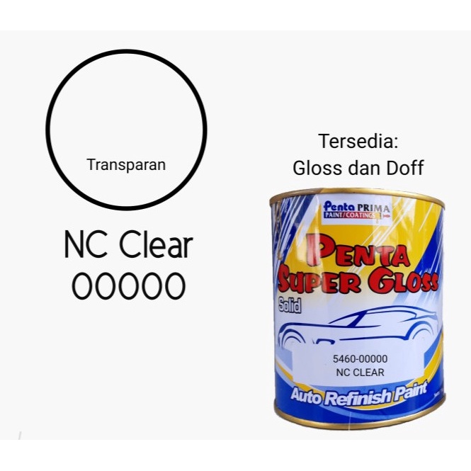 1Liter Penta Supergloss Clear kilap dan doff 1liter clear gloss / clear doff penta