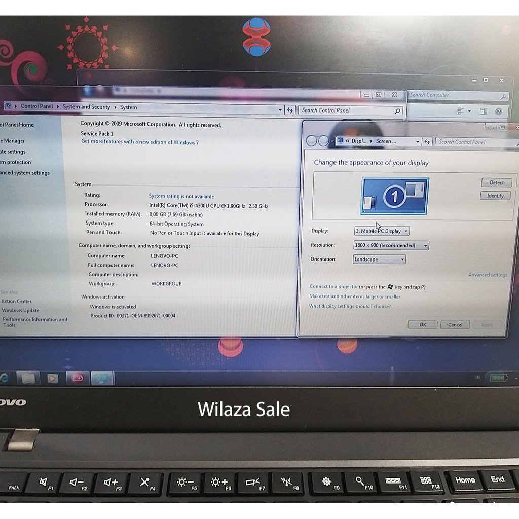 Laptop Ringan Lenovo Thinkpad T440s Core i5 Hdd 500 Ram 8 GB