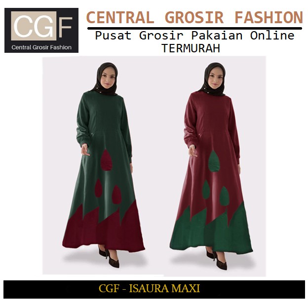 CGF 8230 ISAURA MAXI Pakaian Baju maxi Fashion Wanita Model Terbaru, Terkini,Termurah dan Terlaris.