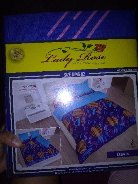 Sprei Lady Rose Ukuran 180x200 Disperse King Size B2 No 1 Jumbo Grosir