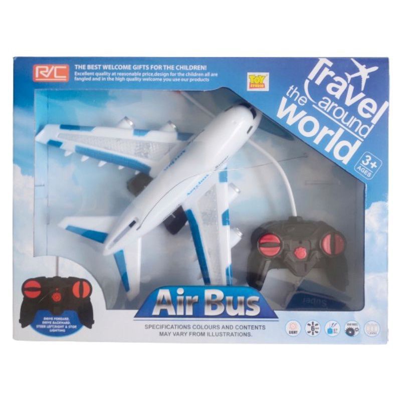Mainan RC Pesawat Air Bus Travel around the World / Mainan Pesawat RC