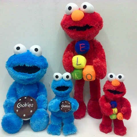 Boneka Elmo Cokies Size 28cm/9&quot;/Boneka sesame strett