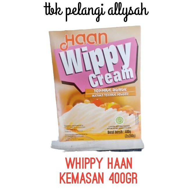 

WHIPPY CREAM HAAN 400GR