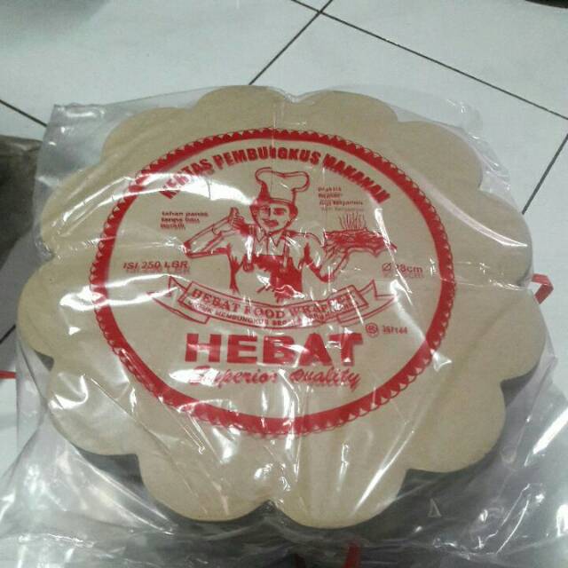 Hebat OB/Kertas nasi bulat BESAR diameter 28cm HARGA GROSIR LEBIH MURAH 1370,- /2PACK + POTONGAN DIS