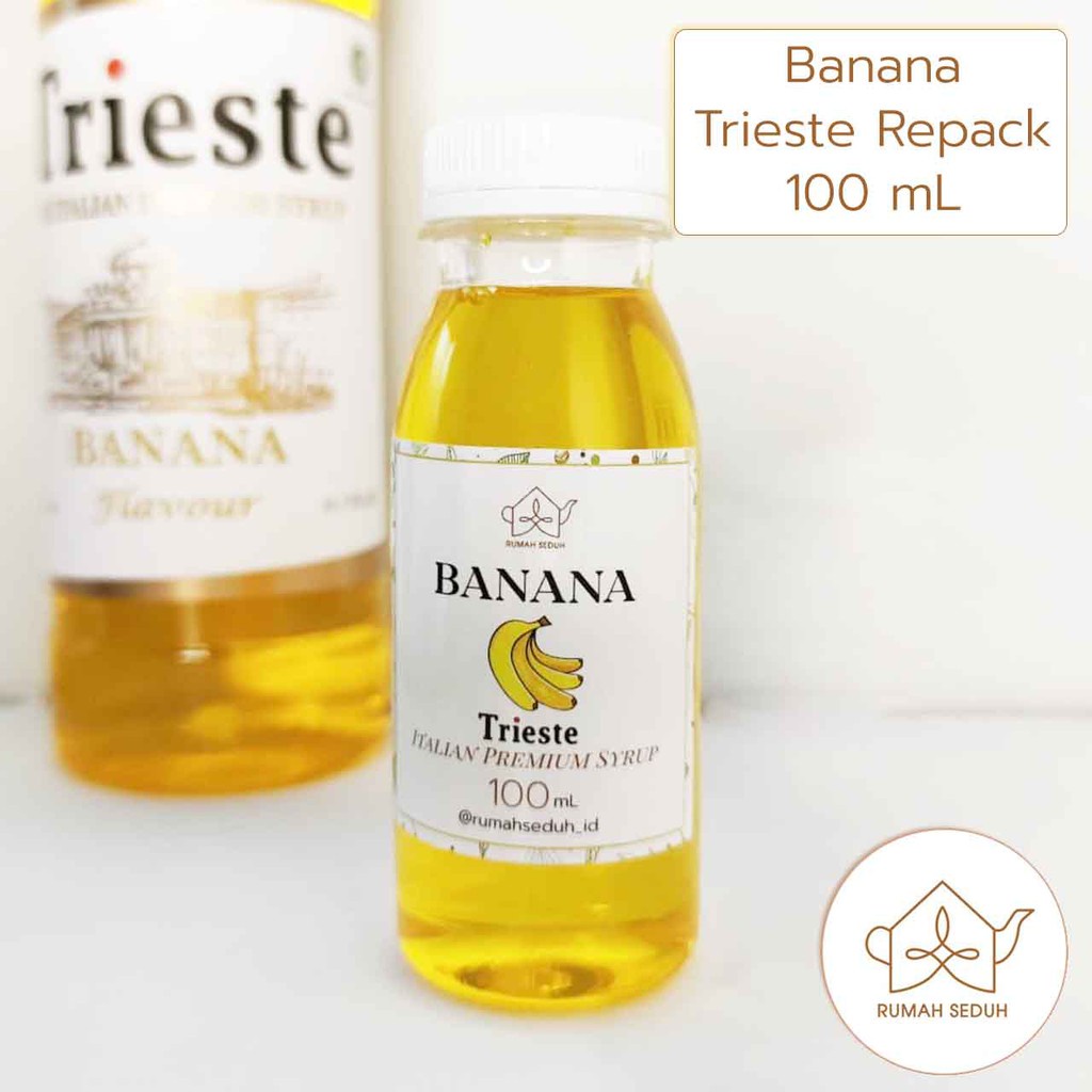 

100 mL Sirup Banana merk Trieste - Banana Italian Premium Syrup - Pisang