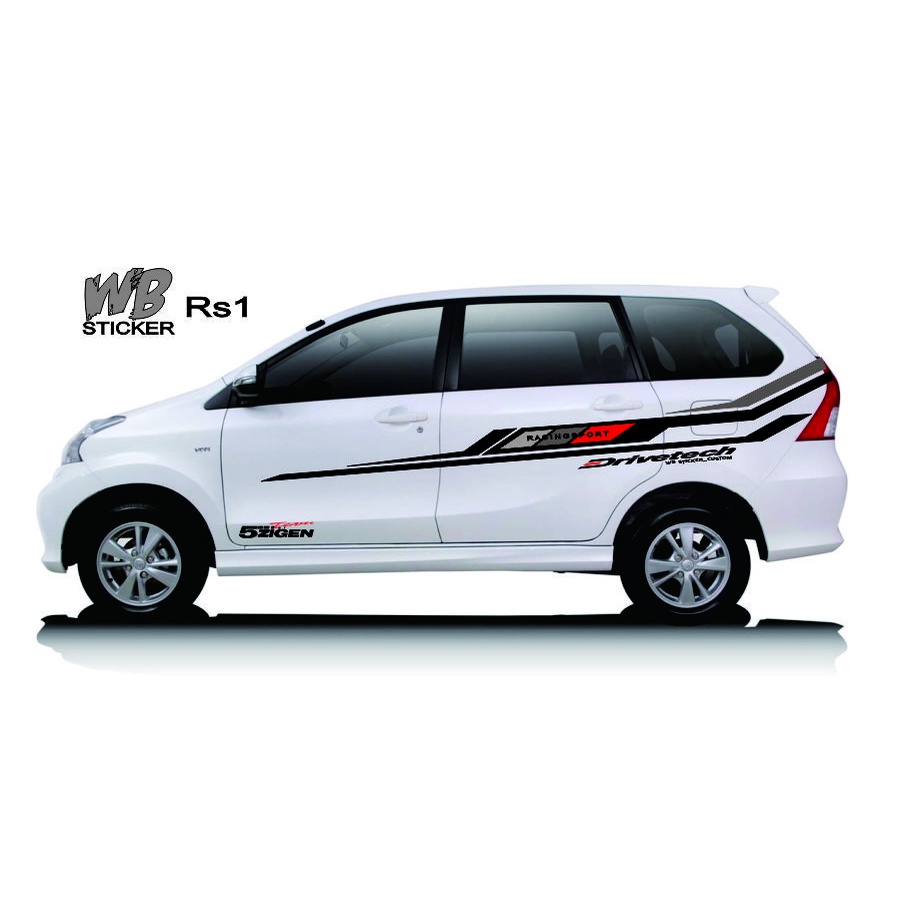 cutting sticker body samping avanza striping mobil decal sticker mobil avanza